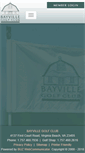 Mobile Screenshot of bayvillegolfclub.com